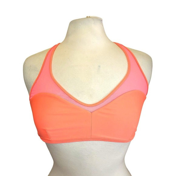 Lululemon Other - Lululemon Water Salty Swim Mesh T Back Orange Gray Reversable Bikini Top 8